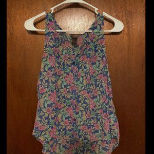 Forever 21 Loose Floral Tank Top